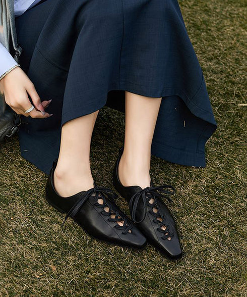 Lace Up Flats